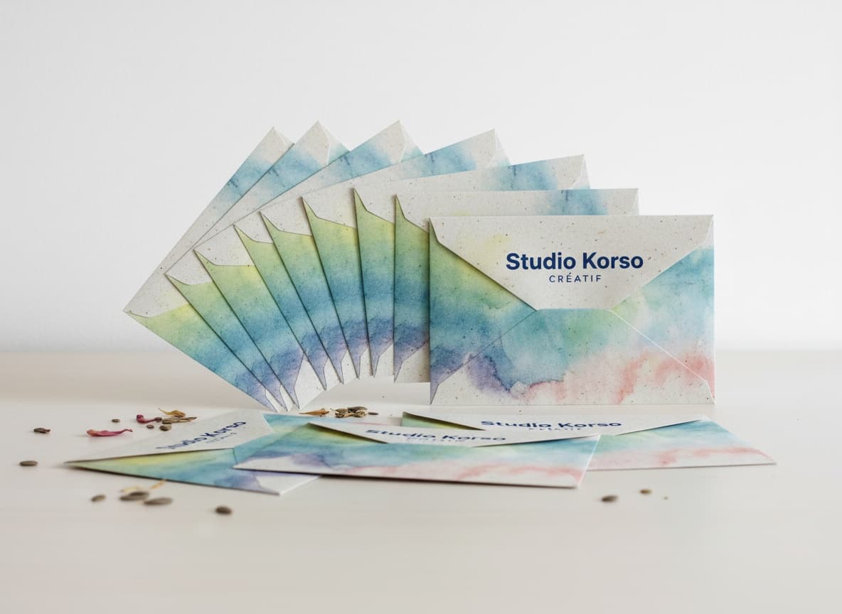 Enveloppes papier ensemencé