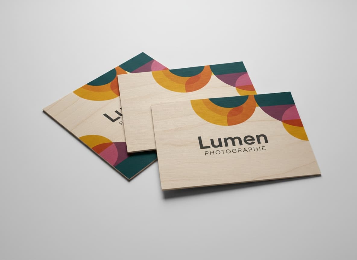 Cartes postales en bois